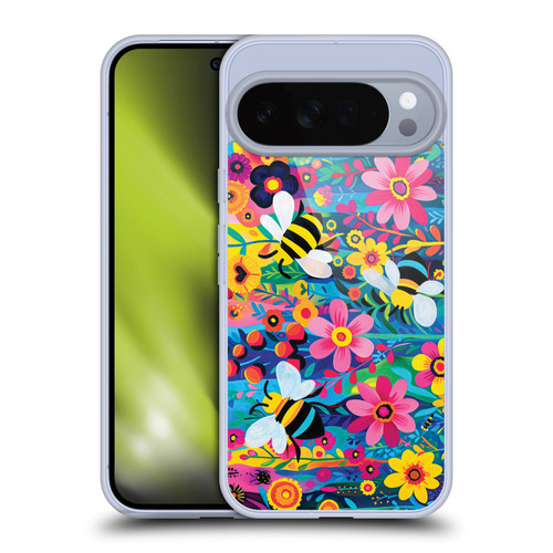 Michael David Ward Humor & Botanicals Bees and Flowers Soft Gel Case for Google Pixel 10 Pro XL