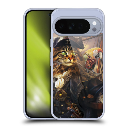 Michael David Ward Humor & Botanicals Captain Cat Soft Gel Case for Google Pixel 10 Pro XL