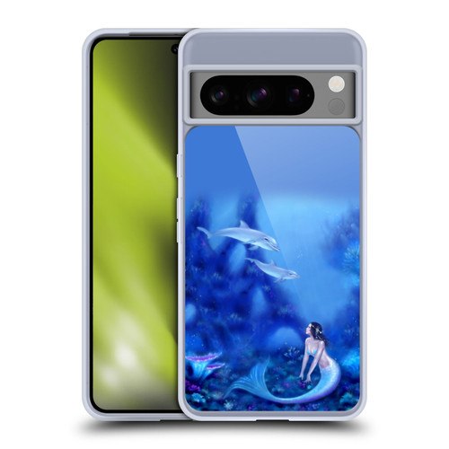 Rachel Anderson Art Mermaid And Dolphins Soft Gel Case for Google Pixel 8 Pro