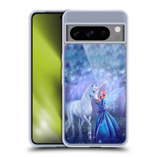 Rachel Anderson Art Purple Unicorn And Forest Fairy Soft Gel Case for Google Pixel 8 Pro