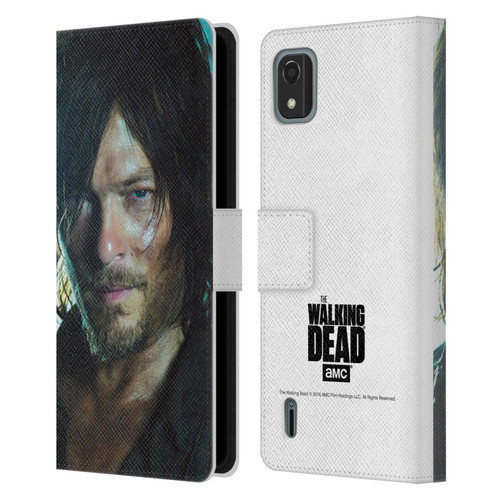 AMC The Walking Dead Characters Daryl Leather Book Wallet Case Cover For Nokia C2 2nd Edition