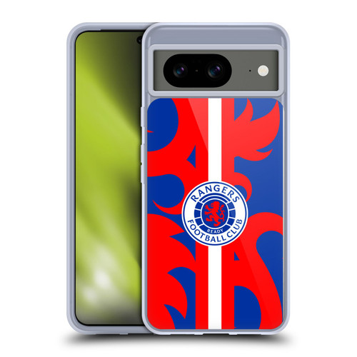 Rangers FC Crest Lion Rampant Pattern Soft Gel Case for Google Pixel 8
