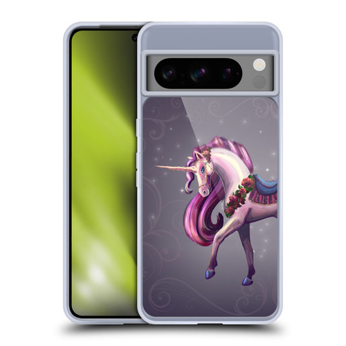 Rose Khan Unicorns Rose Red Soft Gel Case for Google Pixel 8 Pro