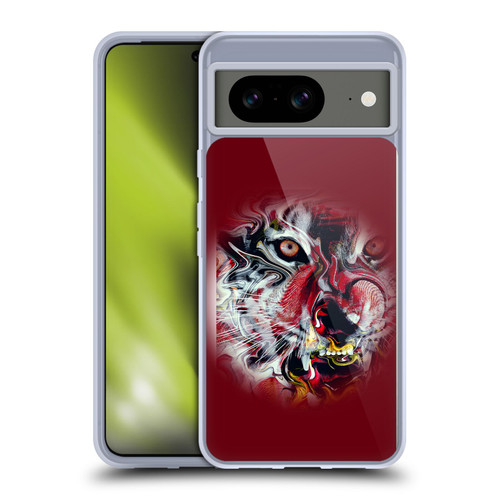 Riza Peker Animal Abstract Warm Tiger Soft Gel Case for Google Pixel 8