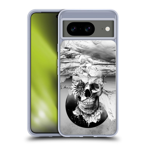 Riza Peker Skulls 6 Black And White 2 Soft Gel Case for Google Pixel 8