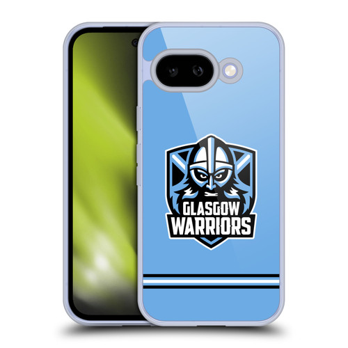 Glasgow Warriors Logo Stripes Blue Soft Gel Case for Google Pixel 9A