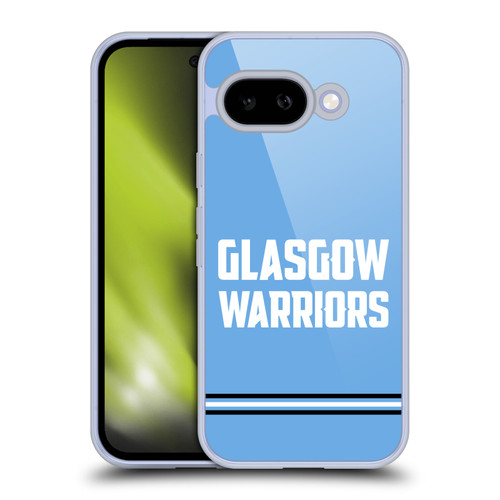 Glasgow Warriors Logo Text Type Blue Soft Gel Case for Google Pixel 9A