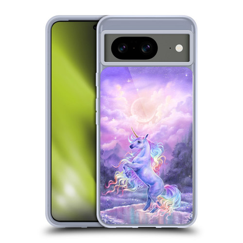 Selina Fenech Art Rainbow Unicorn In Moonlight Soft Gel Case for Google Pixel 8