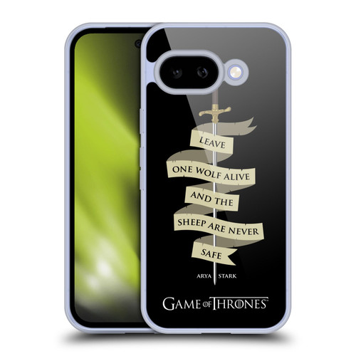 HBO Game of Thrones Graphics Arya Quote Needle Soft Gel Case for Google Pixel 9A