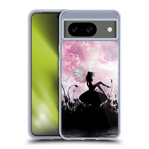 Simone Gatterwe Angels And Fairies Pink Silhouette Soft Gel Case for Google Pixel 8