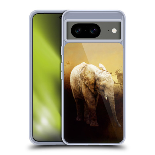 Simone Gatterwe Animals Elephant Calf Soft Gel Case for Google Pixel 8