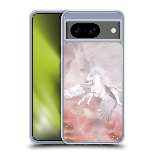 Simone Gatterwe Pegasus And Unicorns Flying Unicorn Soft Gel Case for Google Pixel 8