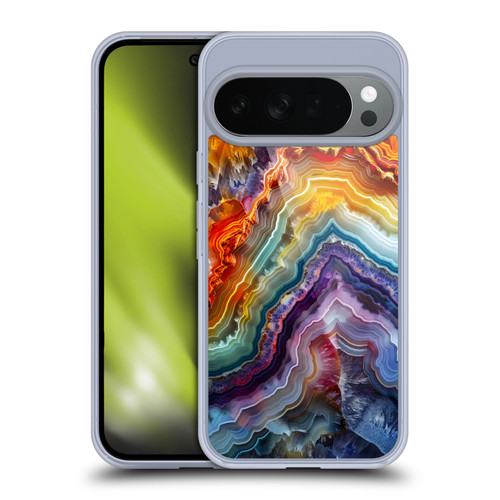 Haroulita Agates Stripes Soft Gel Case for Google Pixel 10