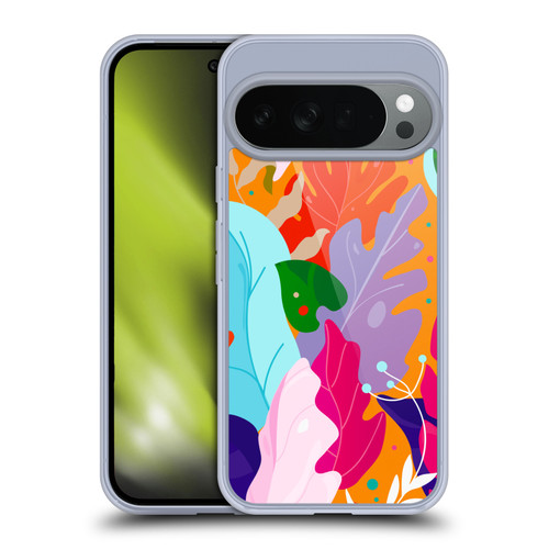 Haroulita Leaves 2 Colorful Leaves Soft Gel Case for Google Pixel 10