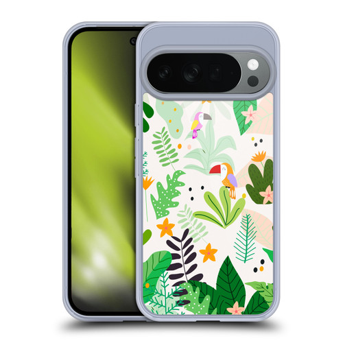Haroulita Leaves 2 Leaves And Parrots Soft Gel Case for Google Pixel 10
