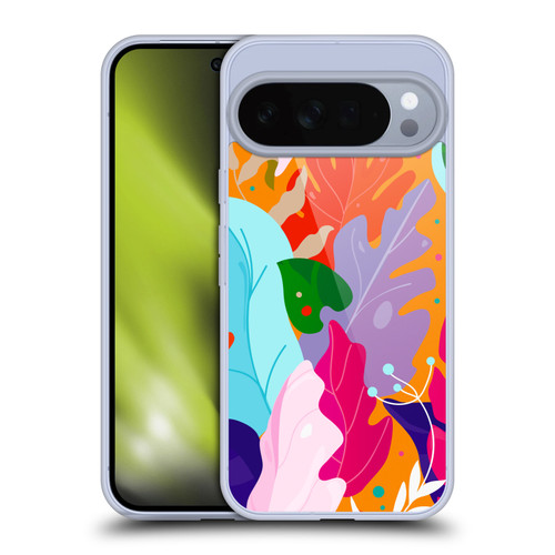Haroulita Leaves 2 Colorful Leaves Soft Gel Case for Google Pixel 10 Pro XL