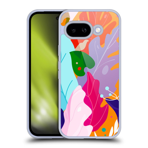 Haroulita Leaves 2 Colorful Leaves Soft Gel Case for Google Pixel 9A