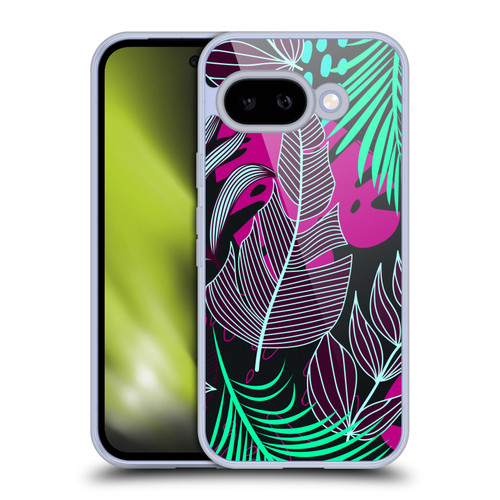 Haroulita Leaves 2 Magenta Soft Gel Case for Google Pixel 9A