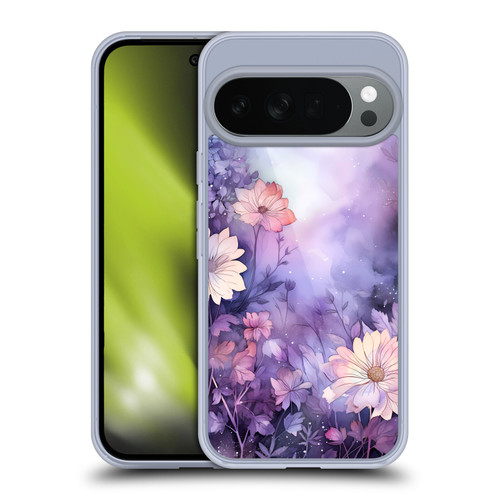 Haroulita Leaves And Flowers Fairy Dust Purple Soft Gel Case for Google Pixel 10