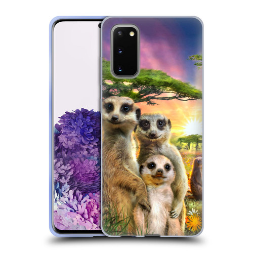 Aimee Stewart Animals Meerkats Soft Gel Case for Samsung Galaxy S20 / S20 5G