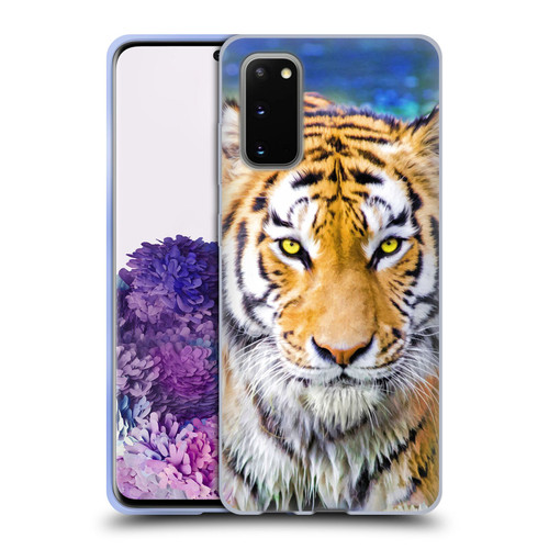 Aimee Stewart Animals Tiger and Lily Soft Gel Case for Samsung Galaxy S20 / S20 5G