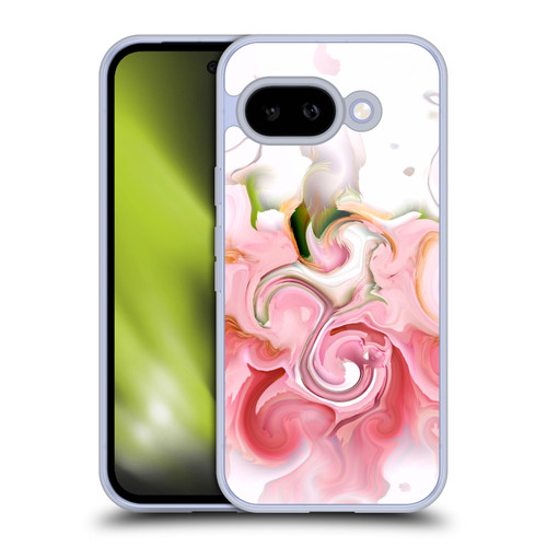 Haroulita Liquid Marble Blush Soft Gel Case for Google Pixel 9A