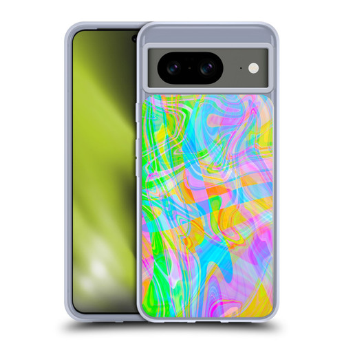 Suzan Lind Marble Abstract Rainbow Soft Gel Case for Google Pixel 8