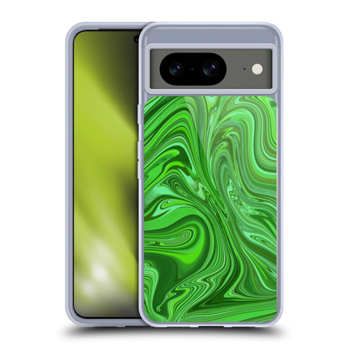 Suzan Lind Marble Emerald Green Soft Gel Case for Google Pixel 8