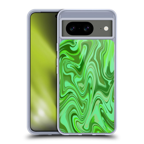 Suzan Lind Marble Light Green Soft Gel Case for Google Pixel 8
