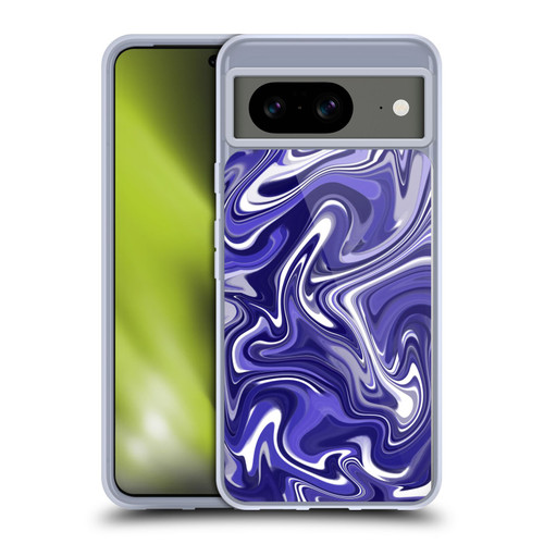 Suzan Lind Marble 2 Dark Violet Soft Gel Case for Google Pixel 8
