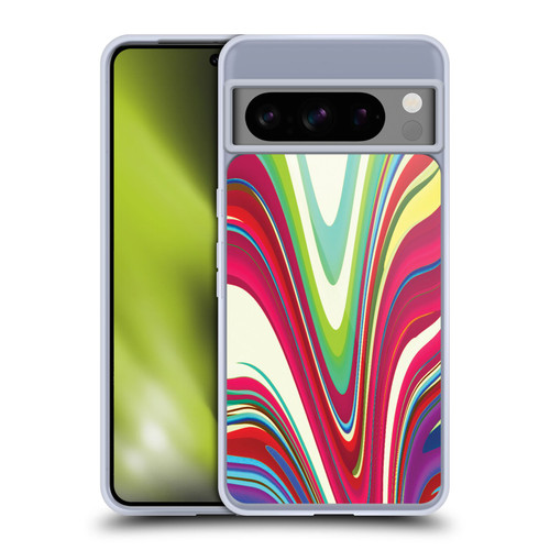 Suzan Lind Marble Swirls Bright Color Soft Gel Case for Google Pixel 8 Pro
