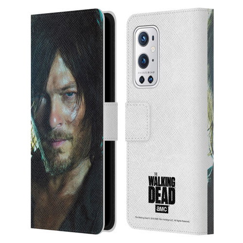 AMC The Walking Dead Characters Daryl Leather Book Wallet Case Cover For OnePlus 9 Pro