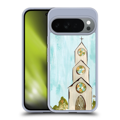 Haley Bush Church Painting Gray Soft Gel Case for Google Pixel 10