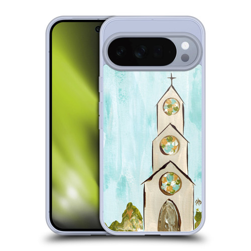 Haley Bush Church Painting Gray Soft Gel Case for Google Pixel 10 Pro XL