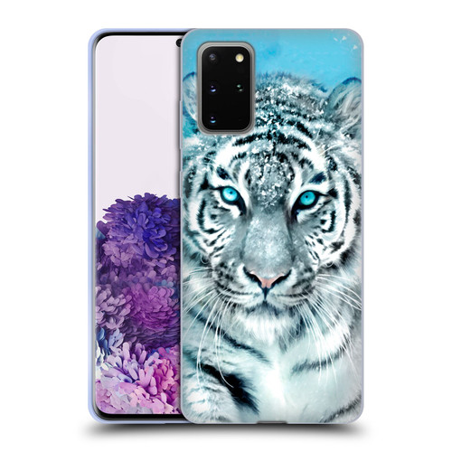 Aimee Stewart Animals White Tiger Soft Gel Case for Samsung Galaxy S20+ / S20+ 5G