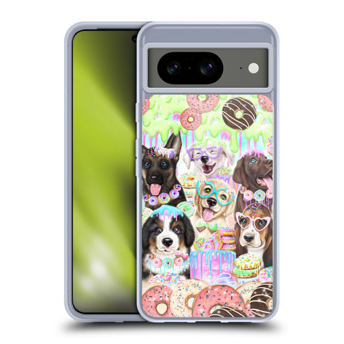 Sheena Pike Animals Puppy Dogs And Donuts Soft Gel Case for Google Pixel 8