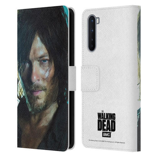 AMC The Walking Dead Characters Daryl Leather Book Wallet Case Cover For OnePlus Nord 5G