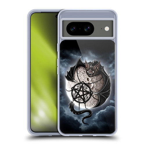 Sarah Richter Animals Gothic Dragon Bat & Moon Soft Gel Case for Google Pixel 8