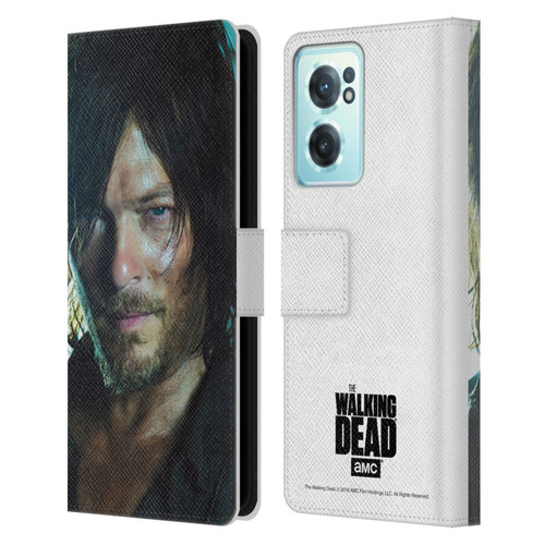 AMC The Walking Dead Characters Daryl Leather Book Wallet Case Cover For OnePlus Nord CE 2 5G