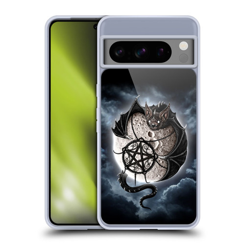 Sarah Richter Animals Gothic Dragon Bat & Moon Soft Gel Case for Google Pixel 8 Pro