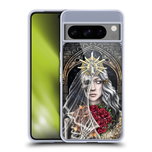 Sarah Richter Gothic Bride Half Skeleton With Roses Soft Gel Case for Google Pixel 8 Pro