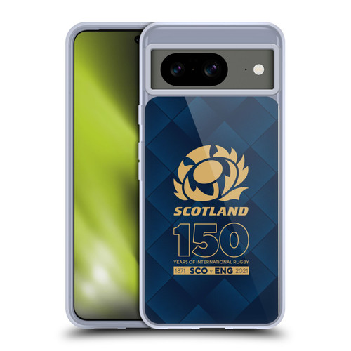 Scotland Rugby 150th Anniversary Halftone Soft Gel Case for Google Pixel 8