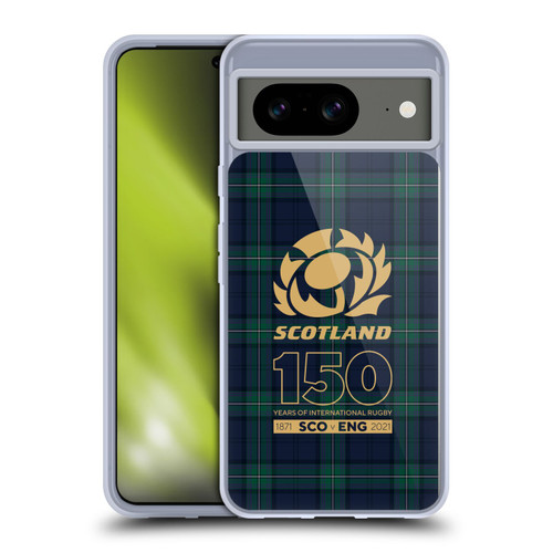 Scotland Rugby 150th Anniversary Tartan Soft Gel Case for Google Pixel 8