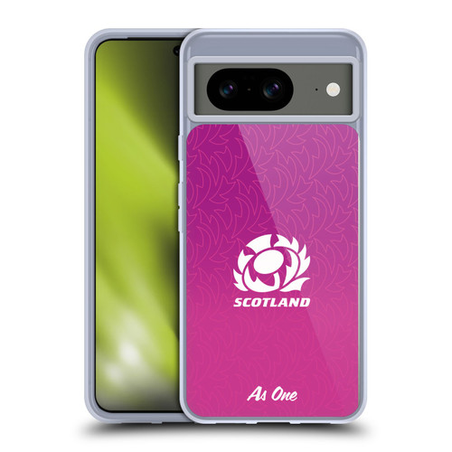Scotland Rugby Graphics Gradient Pattern Soft Gel Case for Google Pixel 8