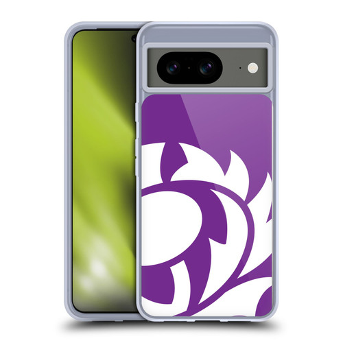 Scotland Rugby Oversized Thistle Purple Heather Soft Gel Case for Google Pixel 8