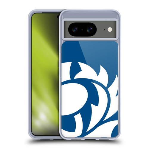 Scotland Rugby Oversized Thistle Saltire Blue Soft Gel Case for Google Pixel 8