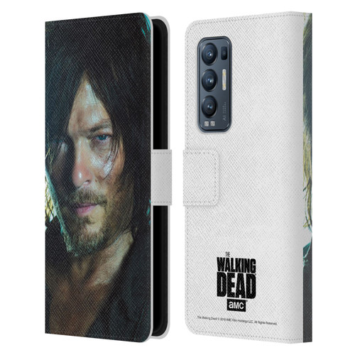 AMC The Walking Dead Characters Daryl Leather Book Wallet Case Cover For OPPO Find X3 Neo / Reno5 Pro+ 5G