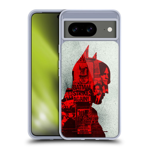 The Batman Neo-Noir Graphics Collage Soft Gel Case for Google Pixel 8
