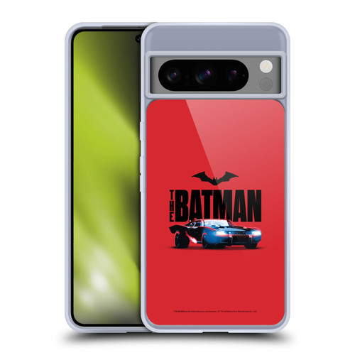The Batman Neo-Noir Graphics Batmobile Soft Gel Case for Google Pixel 8 Pro
