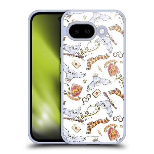 Harry Potter Deathly Hallows XIII Hedwig Owl Pattern Soft Gel Case for Google Pixel 9A